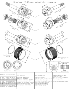 China BH16M Subconn/Seacon Watertight connectors Circular 5 manchengmarine subconn BH16